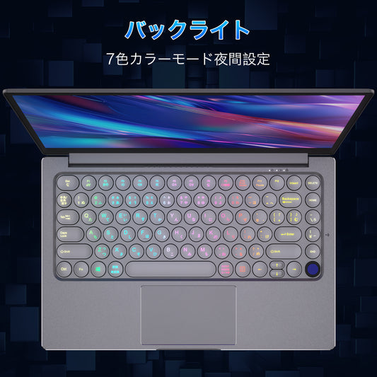 ノートパソコン MS 2019 搭載 4K液晶IPS (3840 x 2160解像度) 14型全金属|インテル N5095 4コア/4スレッド 16GB/1TB NVMe SSD|学生&初心者向け|軽量ノートPC サクサク動作|Win 11/USB3.0/BT4.2/Wi-Fi5|日本語キーボードカバー付き シルバー
