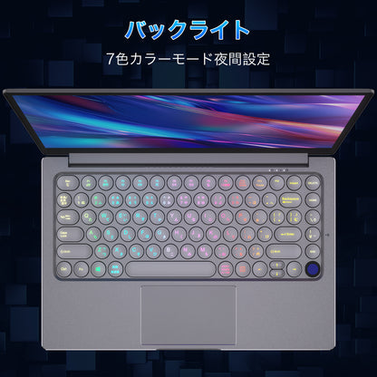 ノートパソコン MS 2019 搭載 4K液晶IPS (3840 x 2160解像度) 14型全金属｜インテル N5095 4コア/4スレッド 16GB/1TB NVMe SSD｜学生＆初心者向け｜軽量ノートPC サクサク動作｜Win 11/USB3.0/BT4.2/Wi-Fi5｜日本語キーボードカバー付き シルバー